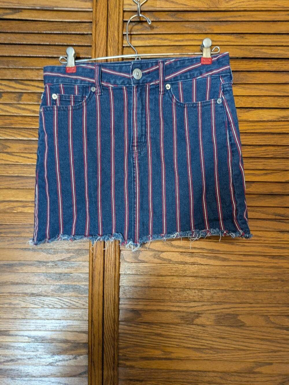 American Eagle Super Stretch Hi Rise Mini Denim Skirt Size 4
